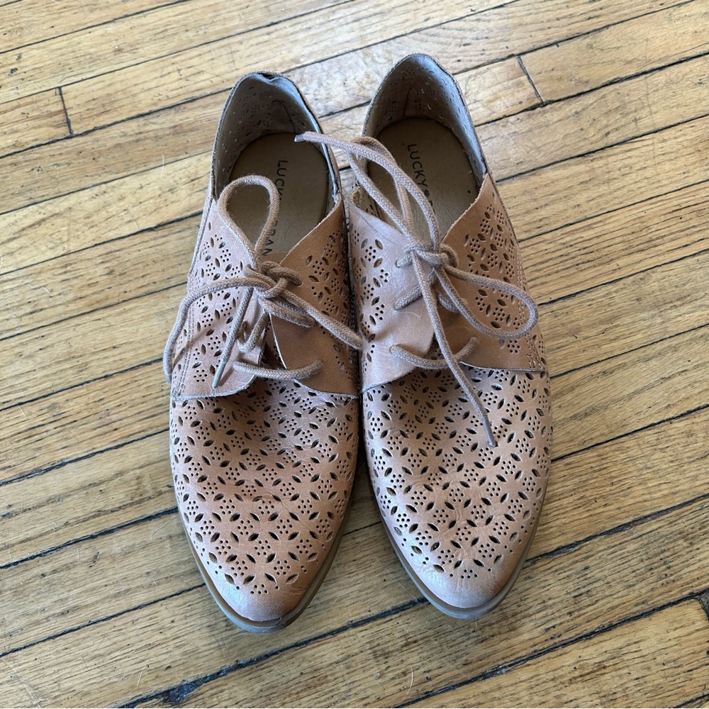 Lucky Brand Lace-Up Leather Oxford Shoes
